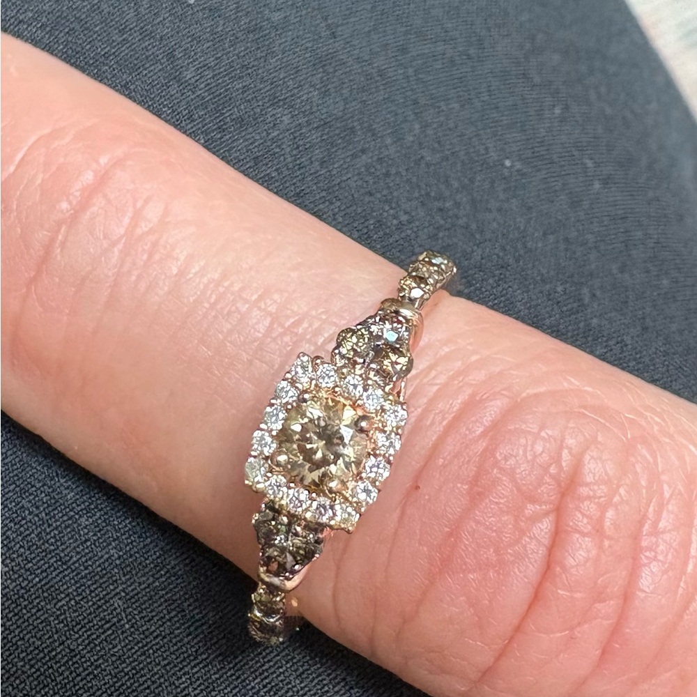 Le Vian 14kgold and chocolate diamond ring-make an offer